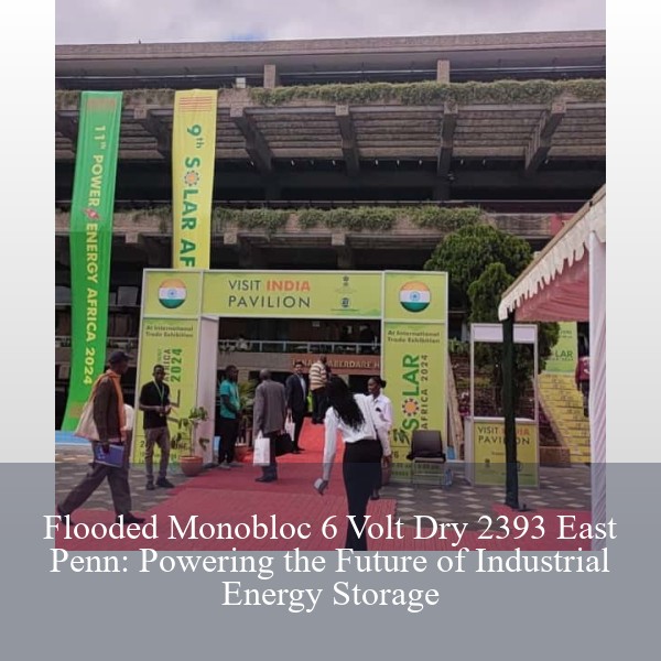 Flooded Monobloc 6 Volt Dry 2393 East Penn: Powering the Future of Industrial Energy Storage